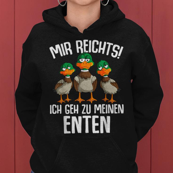 Mir Reichts Ich Geh Zu Mein Enten Duck Breeder Duck Kapuzenpullover für Damen