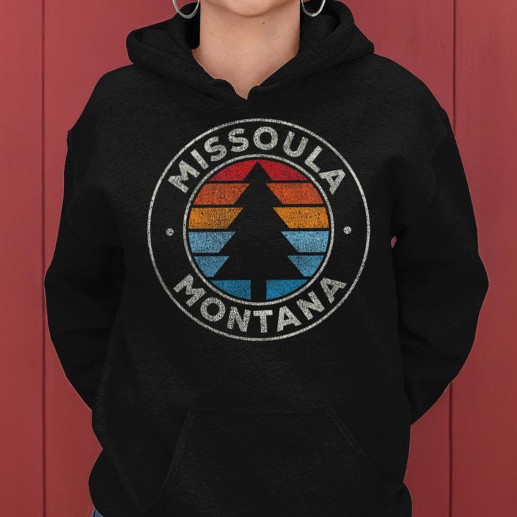 Missoula Montana Mt Vintage Graphic Retro 70S Women Hoodie