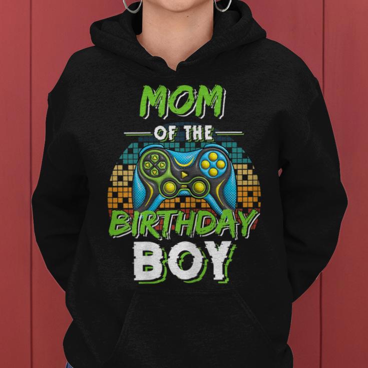 Mom Of The Birthday Boy Matching Video Gamer Birthday Party Women Hoodie