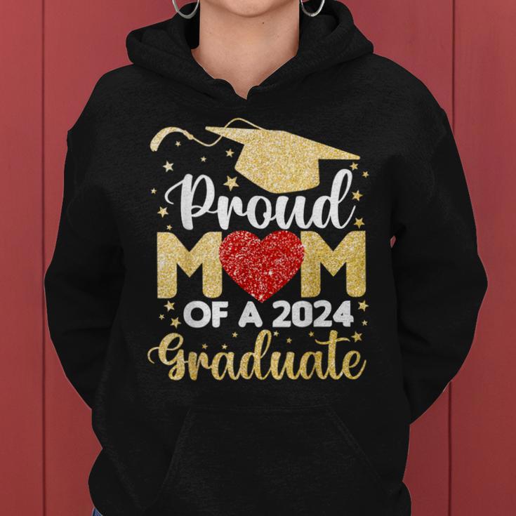 Mom Senior 2024 Proud Mom Of A Class Of 2024 Graduation Women Hoodie