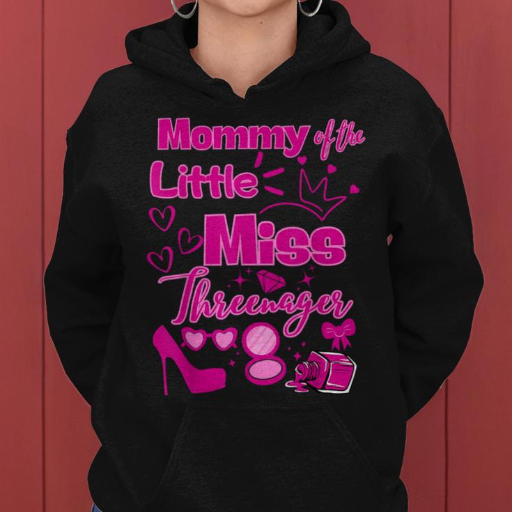 Mommy Miss Threenager 13 Bday Girls Salon Spa Makeup Party Women Hoodie