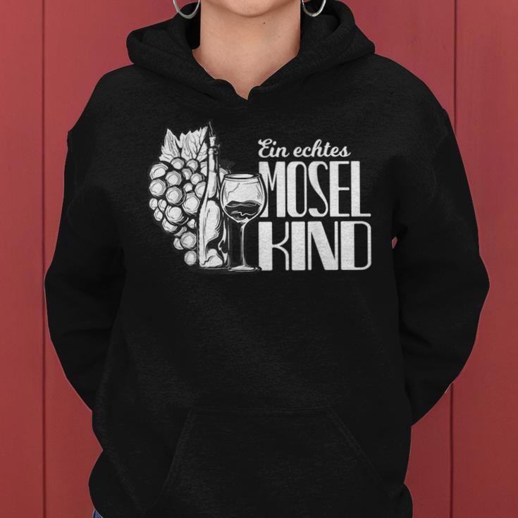 Mosel Wine Slogan Moselaner Kapuzenpullover für Damen