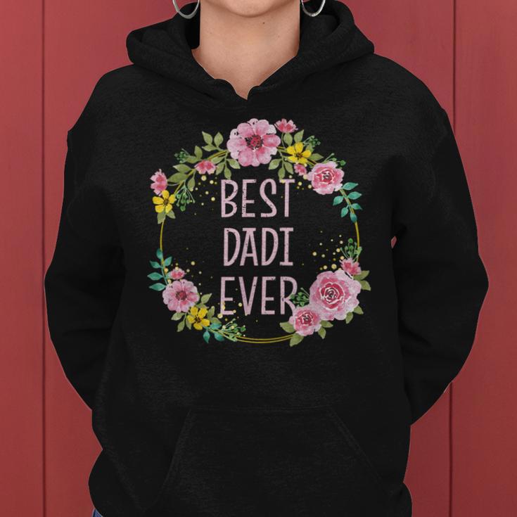 Floral Best Dadi Ever Indian Grandma Women Hoodie