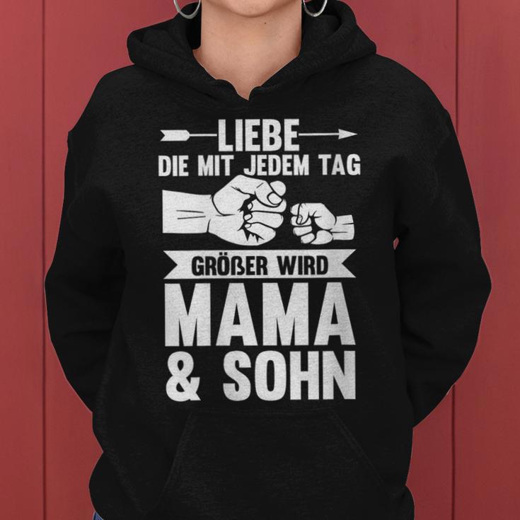 Mutter Muttertag Mama Und Sohn Mit-Ausschnitt Kapuzenpullover für Damen