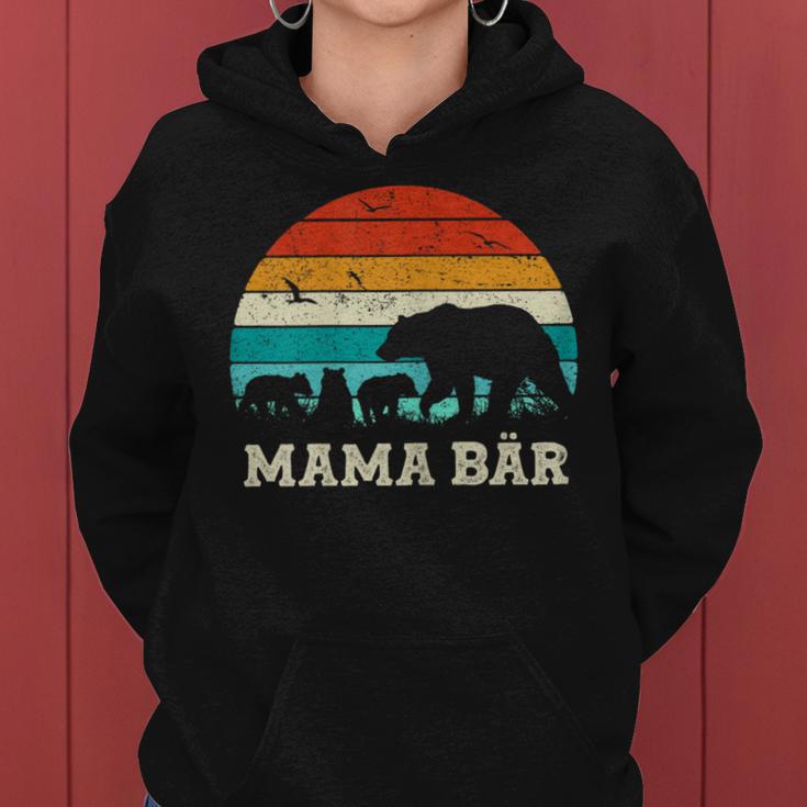 Mutter Sohn Tochter Drei Kinder Muttertag Beste Mama Bär Kapuzenpullover für Damen