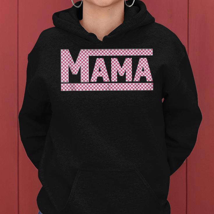 Muttertags- Mit Aufschrift Mama Best Mom Ever Kariert Kapuzenpullover für Damen