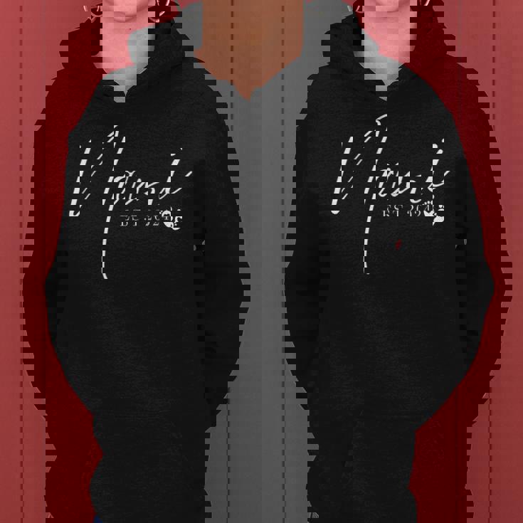 Nani Est 2024 Promoted To Nani First Time New Grandma Women Hoodie