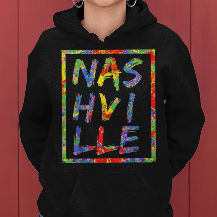 Nashville Colorful Box City Pride Rainbow Nashville Women Hoodie