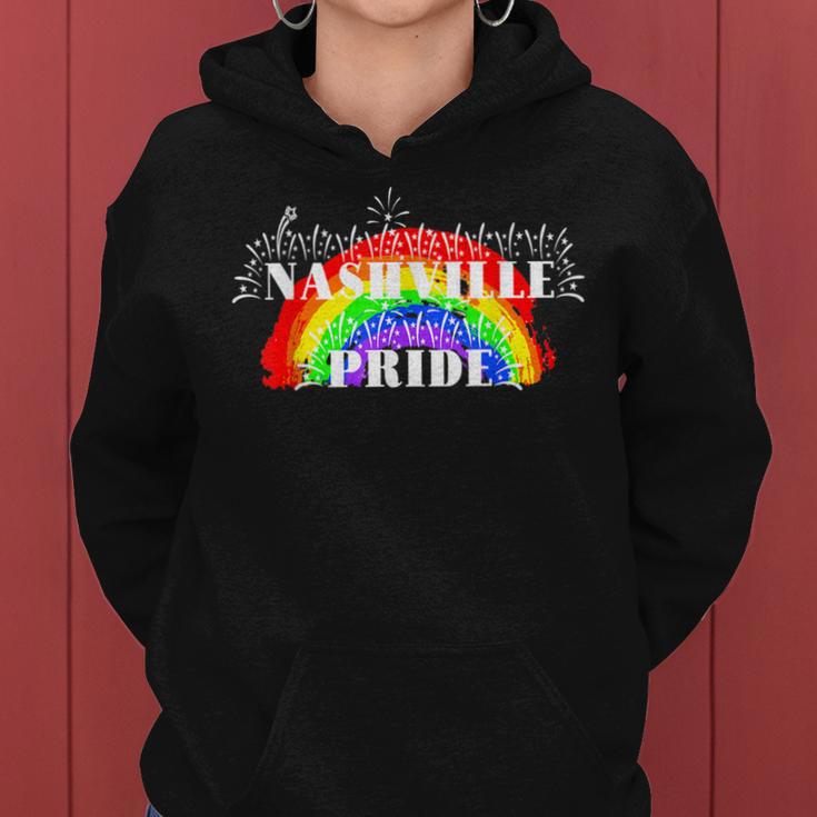 Nashville Pride Rainbow For Gay Pride Women Hoodie