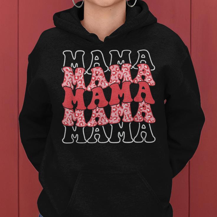 Niedliches Leoparden-Mama-Mäd Kapuzenpullover für Damen