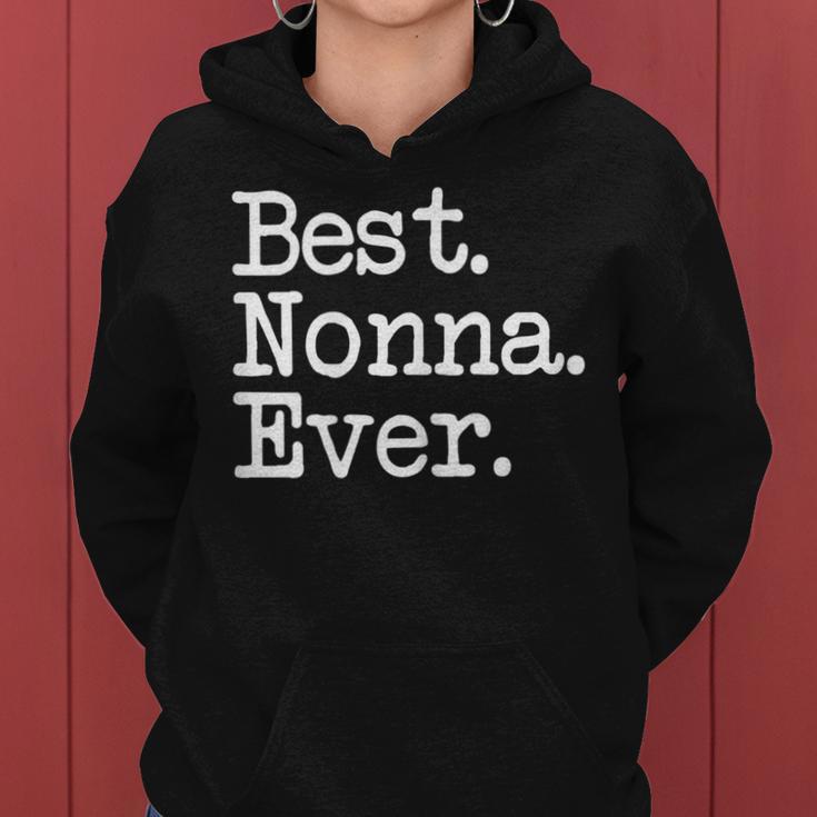 Nonna Mejor Nonna Ever Sudadera con capucha para mujer