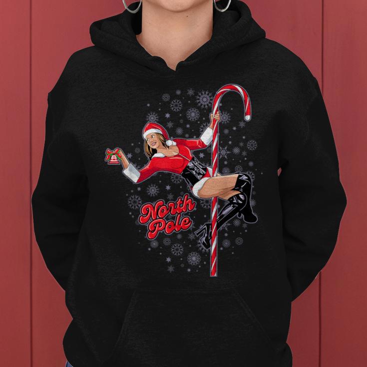 North Pole Christmas Holiday Sexy Woman Dancer Novelty Women Hoodie