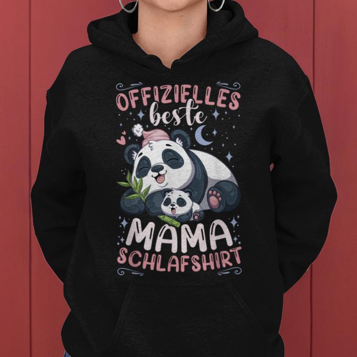 Offizielles Best Mama Schlaf Mutter Panda-Bär Mit Kind Kapuzenpullover für Damen