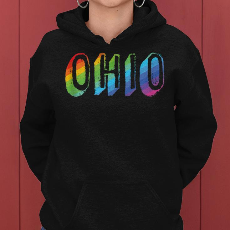 Ohio Lgbtq Pride Rainbow Pride Flag Women Hoodie