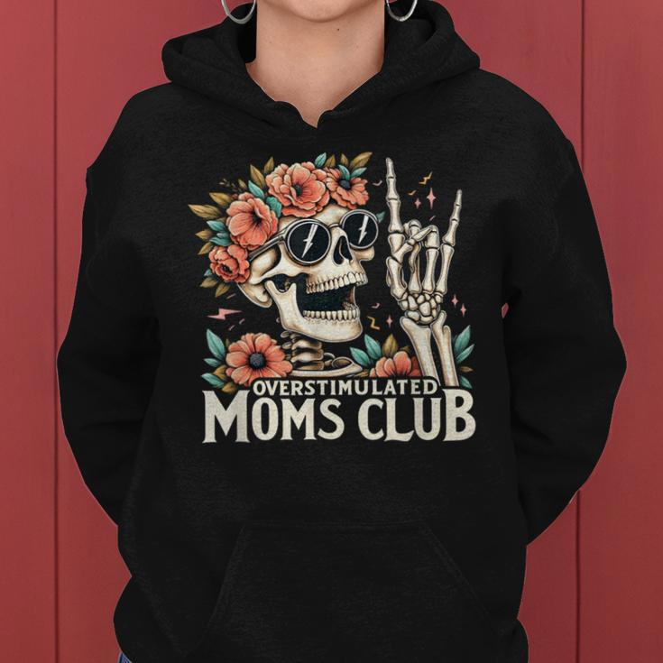 Overstimulated Moms Club Happy Mother's Day Mom Trendy Words Women Hoodie