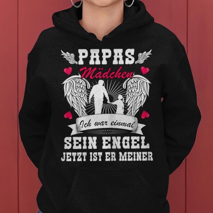 Papas Girl Ich War Einmal Sein Engel Papas Girls' Kapuzenpullover für Damen