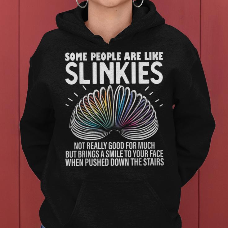 Some People Are Like Slinkies Sarcastic Graphic Women Hoodie