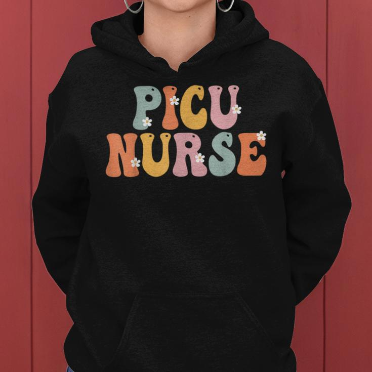 Picu Nurse Week Groovy Appreciation Day For For Work Women Hoodie