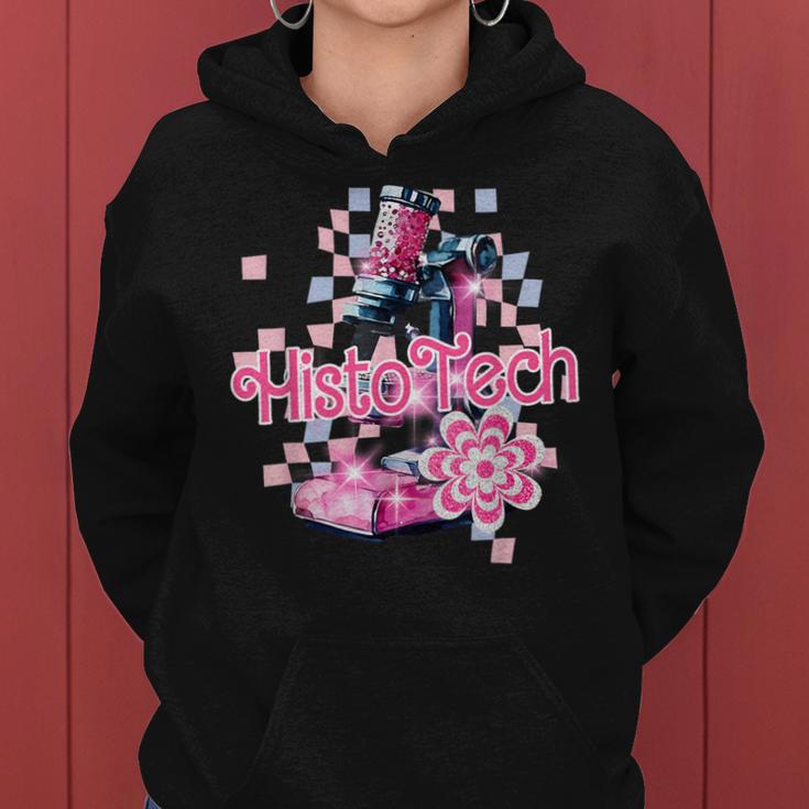 Pink Microscope Lab Week 2024 Histotech Lab Tech Women Hoodie