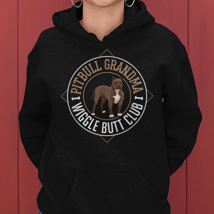 Pitbull Grandma Pit Bull Wiggle Butt Women Hoodie