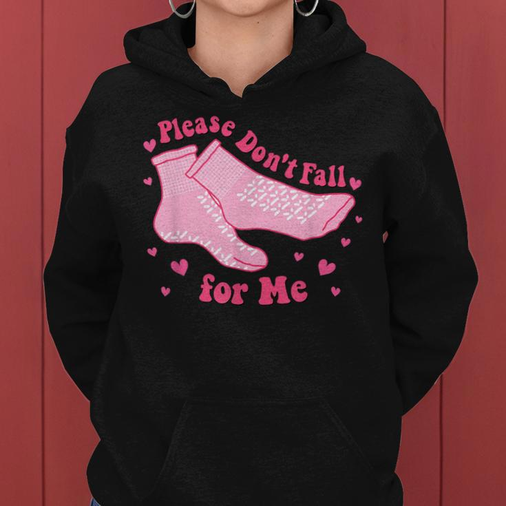 Please Don't Fall For Me Rn Pct Cna Nurse Valentine Costume Women Hoodie
