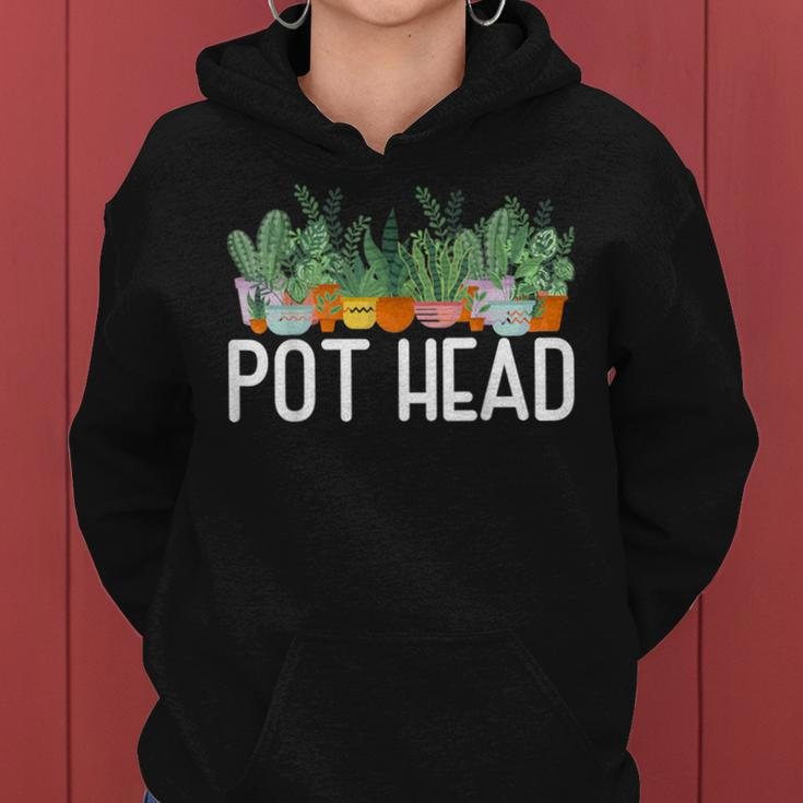 Pot Head Plant Gardener Women Hoodie