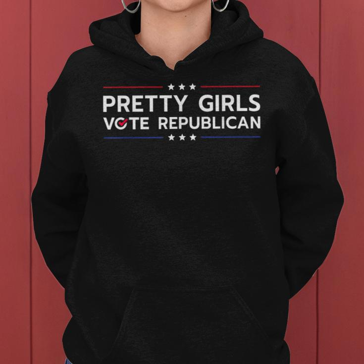Pretty Girls Vote Republican Patriotic Women Hoodie