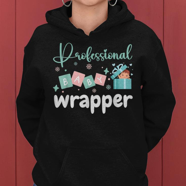 Professional Baby Wrapper Christmas Nurse Mother Baby Women Hoodie