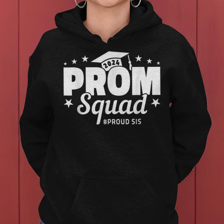Prom Squad 2024 Proud Sister Graduate Prom Class Of 2024 Women Hoodie