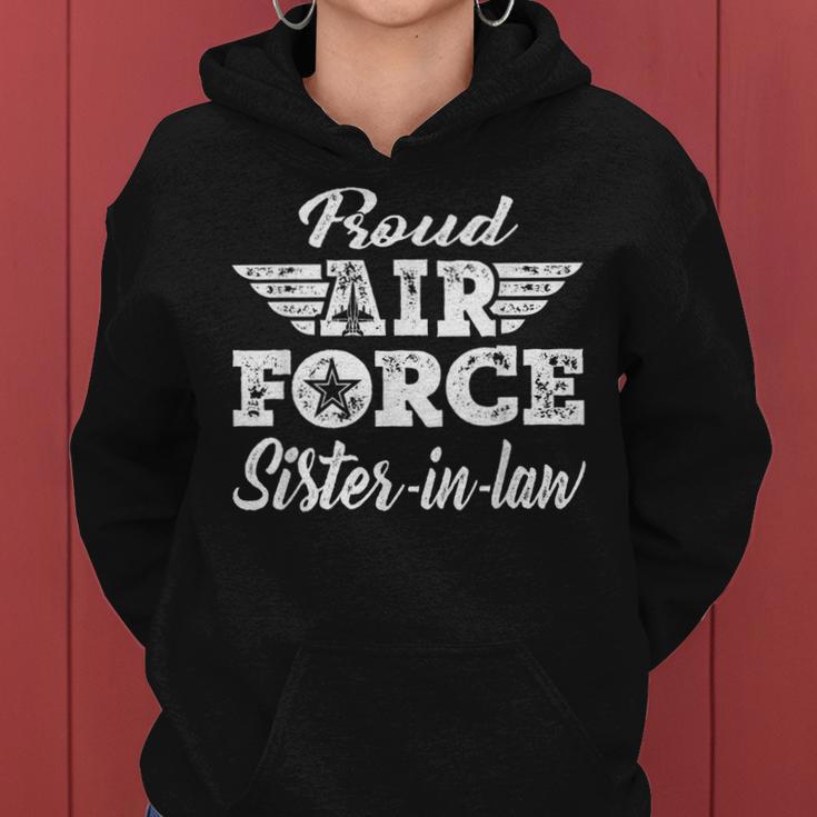 Proud Air Force Sister-In-Law Military Family Sibling Women Hoodie