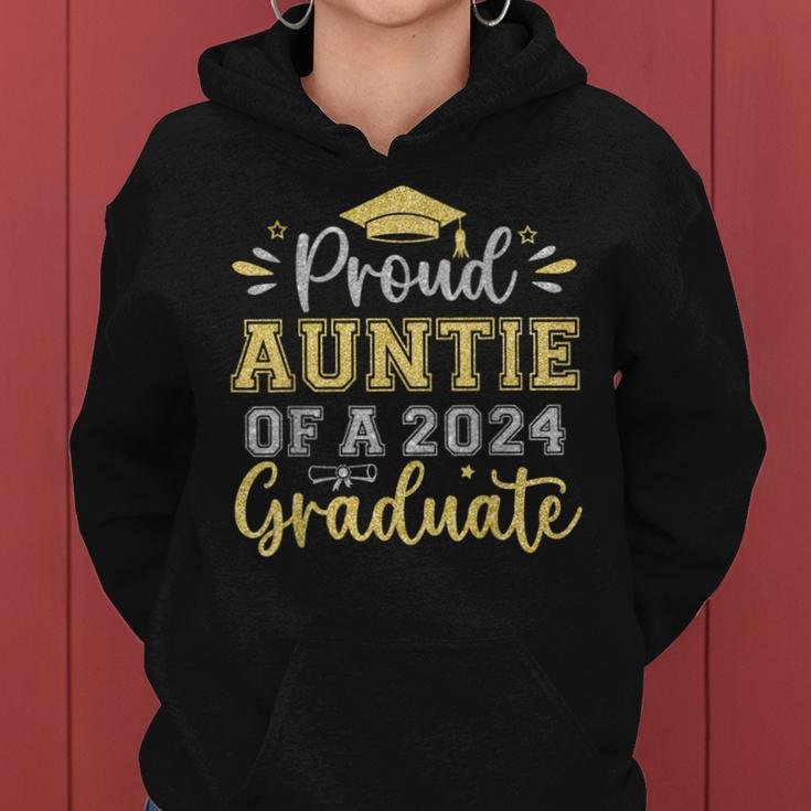 Proud Auntie Of A 2024 Graduate Senior Graduation Women Women Hoodie