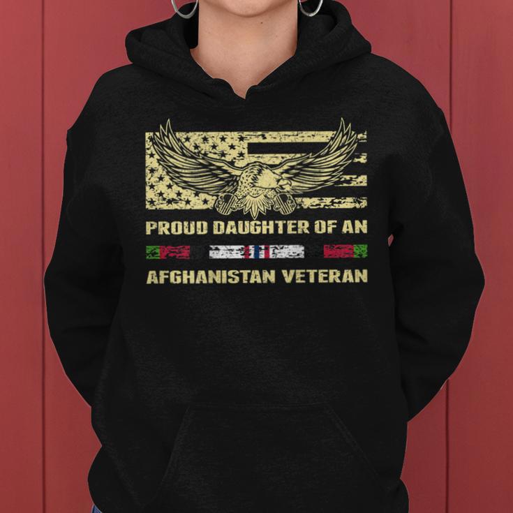 Proud Daughter Of An Afghanistan Veteran Military Vet Child Women Hoodie