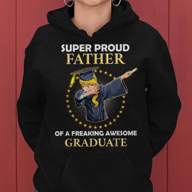 Proud Father Of 2018 Graduate Dab Girl Grad Senior Women Hoodie