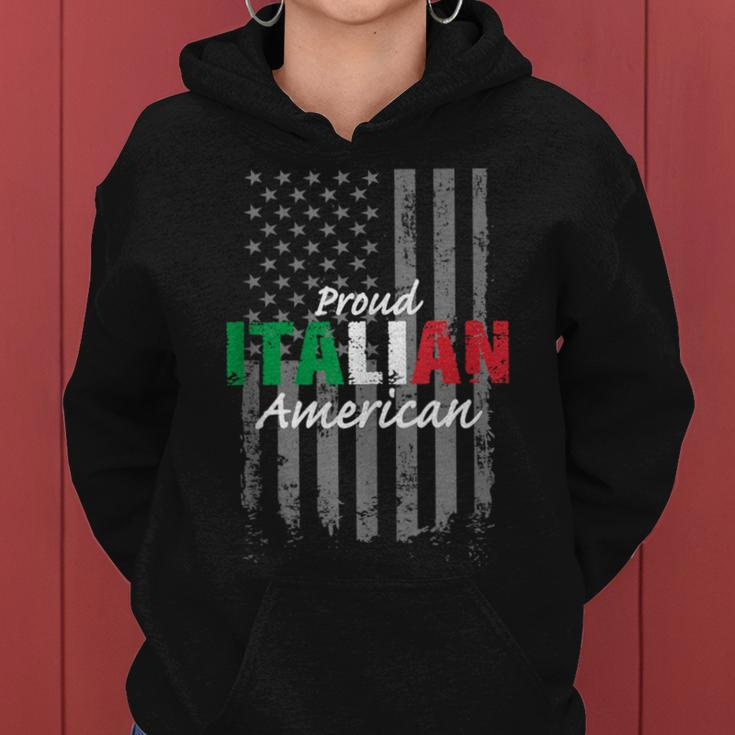 Proud Italian American Italian Heritage Day Flag Women Women Hoodie