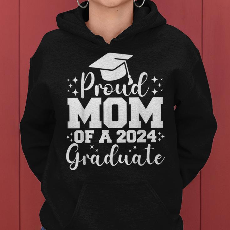Proud Mom Of A 2024 Graduate Graduation Family 2024 Women Hoodie ...