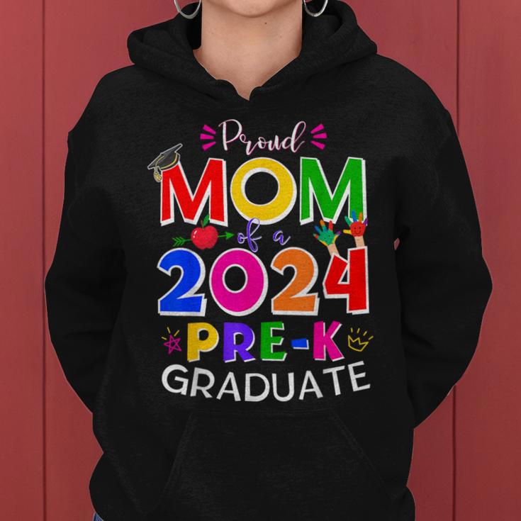 Proud Mom Of A 2024 Pre-K Graduate Senior Family Women Hoodie