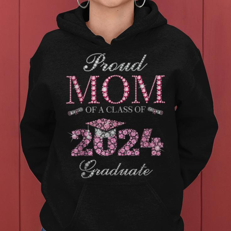 Proud Mom Of A Class Of 2024 Graduate 2024 Graduation Women Hoodie