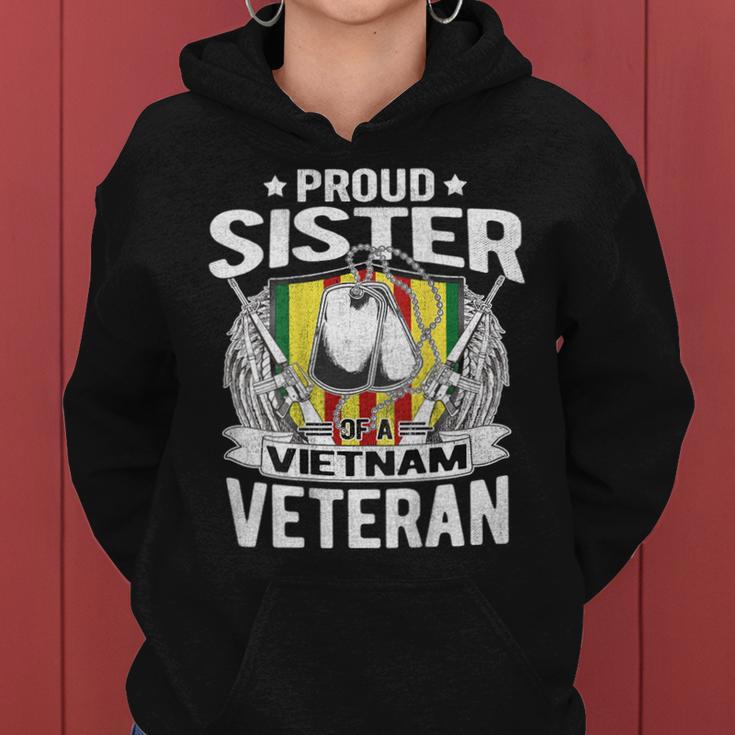 Proud Sister Of Vietnam Veteran Military Vet Women Hoodie