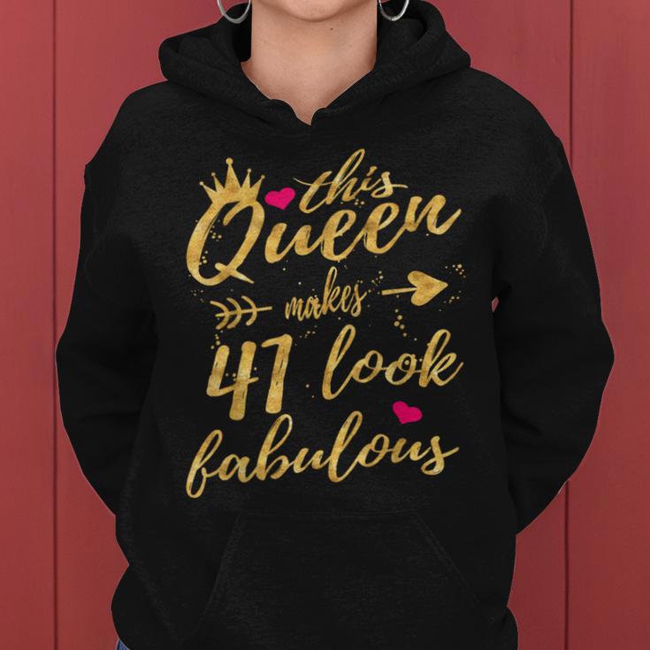 This Queen Makes 41 Look Fabulous 41St Birthday Women Women Hoodie