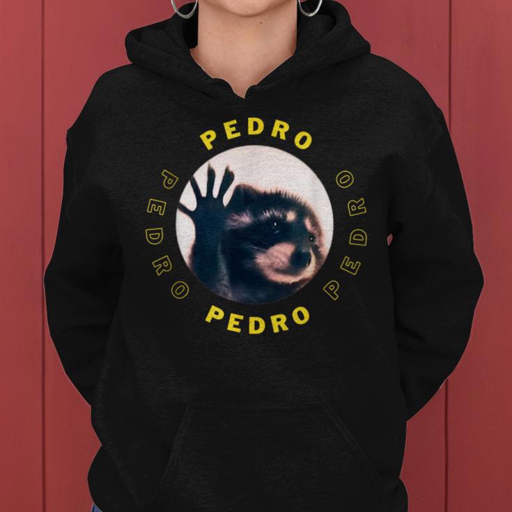 Raccoon Meme Pedro Waschbär Meme Lustig Männer Frauen Kinder Kapuzenpullover für Damen