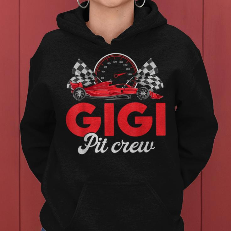 Race Car Gigi Of The Birthday Boy Gigi Pit Crew Women Hoodie