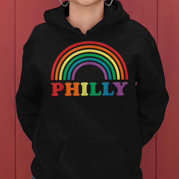 Rainbow Pride Gay Lgbt Parade Philly Philadelphia Women Hoodie