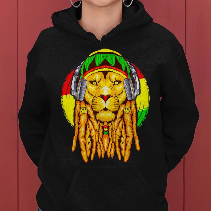 Rastafarian Lion Leo Horoscope Zodiac Sign Rasta Women Women Hoodie