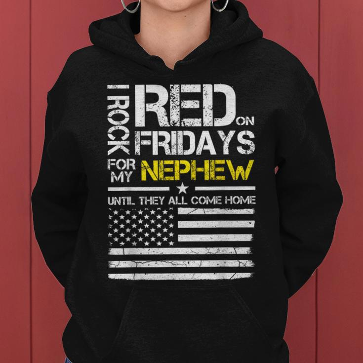 Red Friday Military Aunt Uncle Wear Red For My Nephew Women Hoodie