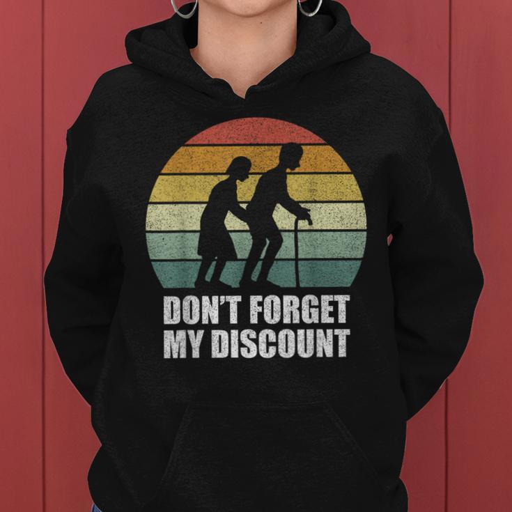Retro Don't Forget My Discount Old People Women Hoodie