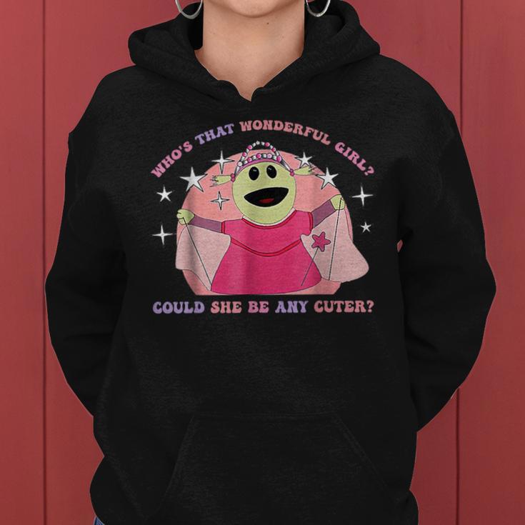 Retro Groovy Who's That Wonderful Girl Women Hoodie