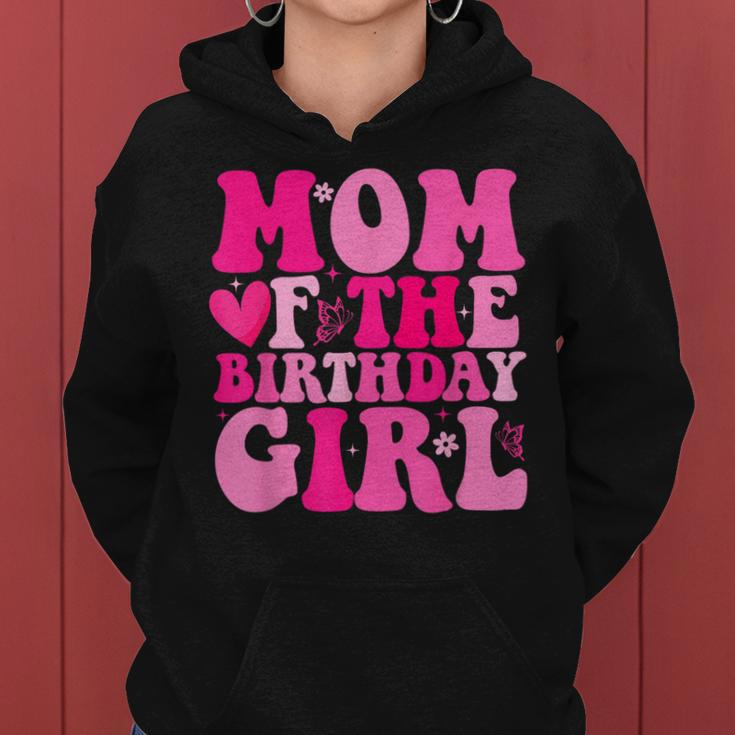 Retro Mom Of The Birthday Family Matching Girls Mama Women Hoodie