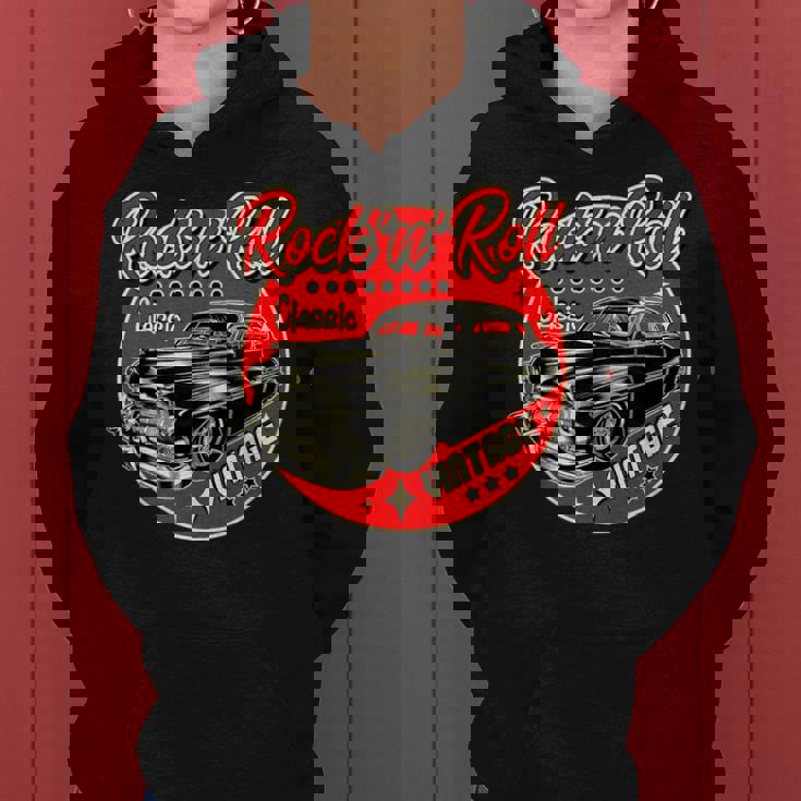 S Rockabilly Hombre Rockera Coches Clásicos Sudadera con capucha para mujer