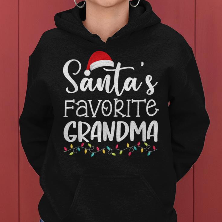 Santa's Favorite Grandma Ugly Sweater Christmas Women Hoodie