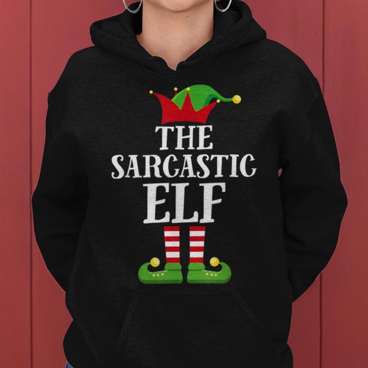 Sarcastic Elf Family Matching Christmas Group Elf Pajama Women Hoodie